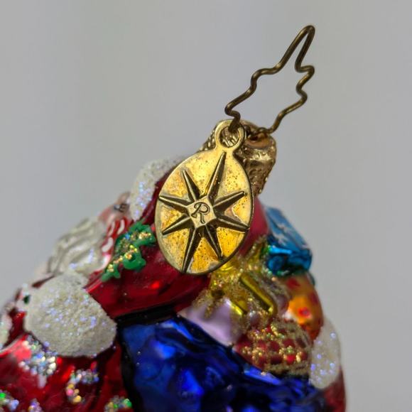 Christopher Radko Glass Christmas Ornament Handcrafted Chub A Dub Santa 1010226 - Picture 10 of 11